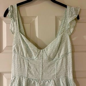 Zara layer maxi dress size large